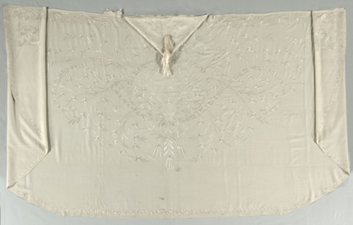 Embroidered Robe, 19th century. Turkey, 19th century. Embroidery; silk on wool; overall: 142.3 x