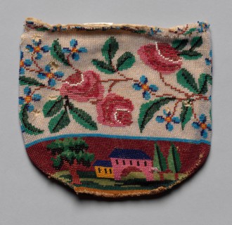 Beaded Bag, 19th century. America, 19th century. average: 13.4 x 16.5 cm (5 1/4 x 6 1/2 in.).