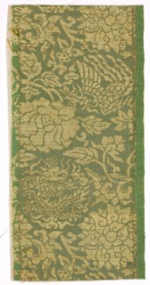 Textile Fragment, 1800s. Japan, 19th century. Silk, metallic thread; average: 24.1 x 21.3 cm (9 1/2