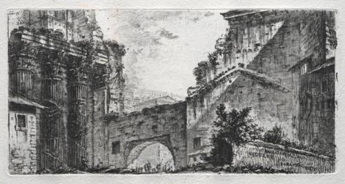 Foro di Augusto. Giovanni Battista Piranesi (Italian, 1720-1778). Etching and engraving