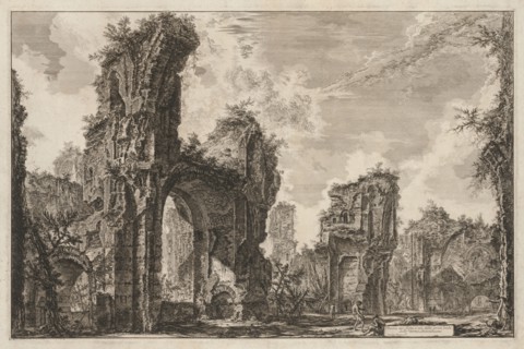 Views of Rome:  Rovine del Sisto o sia della gran sala delle Terme Antoniniane, 1765. Giovanni
