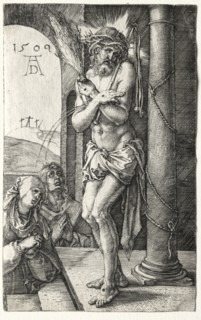 Man of Sorrows by the Column, 1509. Albrecht Dürer (German, 1471-1528). Engraving