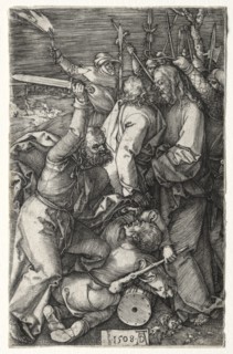 The Betrayal of Christ by Judas, 1508. Albrecht Dürer (German, 1471-1528). Engraving