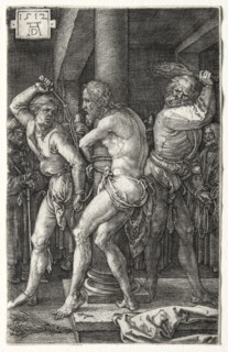 The Flagellation, 1512. Albrecht Dürer (German, 1471-1528). Engraving