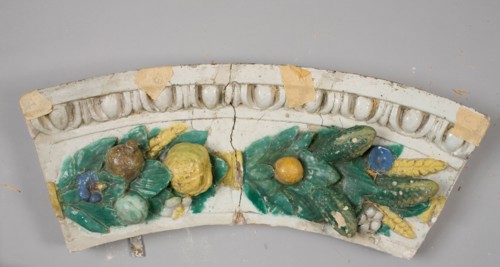 Fragment, c. 1900-1910. Benedetto Buglioni (Italian, 1461-1521). Glazed terracotta; overall: 198.1