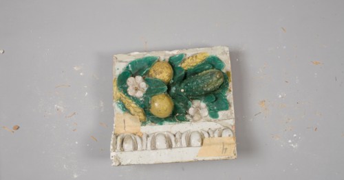Fragment, c. 1900-1910. Benedetto Buglioni (Italian, 1461-1521). Glazed terracotta; overall: 198.1