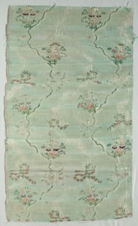 Panel, mid 1700s. France, mid-18th century, Period of Louis XV (1723-1774). Plain compound cloth,