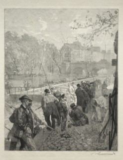 L'Ecluse de la Monnaie. Auguste Louis Lepère (French, 1849-1918). Wood engraving