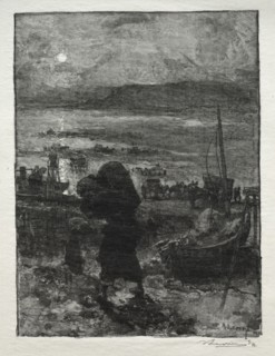 La Récolte du Sable. Auguste Louis Lepère (French, 1849-1918). Wood engraving