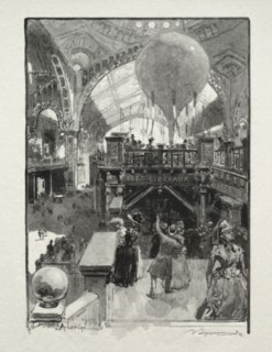 Le Palais des Arts Liberaux, Intèrieur. Auguste Louis Lepère (French, 1849-1918). Wood engraving
