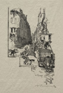 La Rue Victor Cousin. Auguste Louis Lepère (French, 1849-1918). Wood engraving
