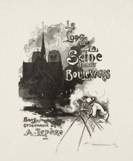 Frontispiece:  Le long de la Seine et des Boulevards. Auguste Louis Lepère (French, 1849-1918).