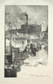 Quartier des Gobelins, 1889. Auguste Louis Lepère (French, 1849-1918). Wood engraving