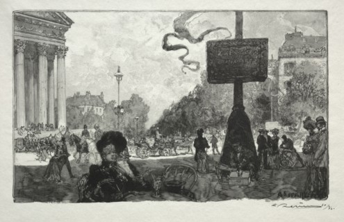 Coin de la Rue Royale, 1890. Auguste Louis Lepère (French, 1849-1918). Wood engraving