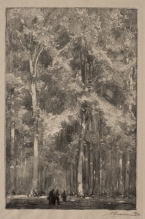Le Matin, carrefour des Forts Marlotte, 1889. Auguste Louis Lepère (French, 1849-1918). Wood