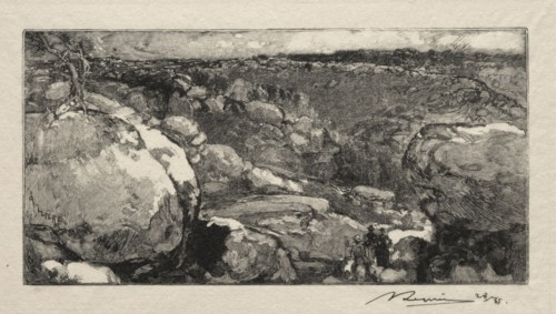 Le cirque du Long- Rocher. Auguste Louis Lepère (French, 1849-1918). Wood engraving