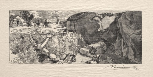 La Carrière de grès, 1890. Auguste Louis Lepère (French, 1849-1918). Wood engraving