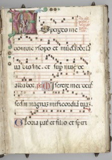 Gradual, c. 1520. Circle of Girolamo dai Libri (Italian, 1474-1555). Ink, tempera, and gold on