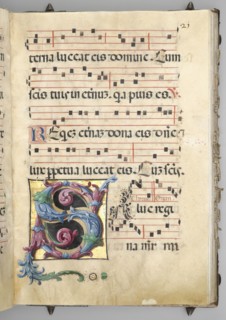 Gradual, c. 1520. Circle of Girolamo dai Libri (Italian, 1474-1555). Ink, tempera, and gold on