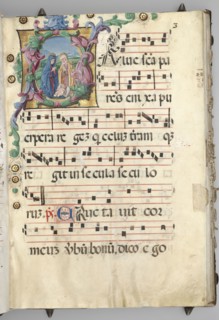 Gradual, c. 1520. Circle of Girolamo dai Libri (Italian, 1474-1555). Ink, tempera, and gold on