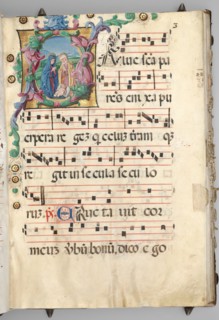 Gradual, c. 1520. Circle of Girolamo dai Libri (Italian, 1474-1555). Ink, tempera, and gold on
