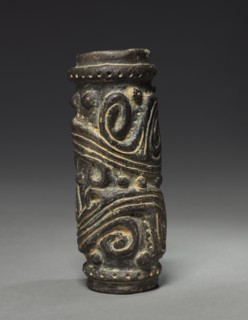 Roller Stamp, before 1921. Colombia, 19th-20th century. Black ware; diameter: 14 cm (5 1/2 in.);
