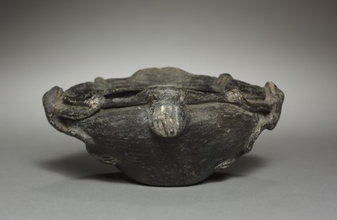 Bowl, before 1921. Colombia, 19th-20th century. Black ware; diameter: 18 cm (7 1/16 in.); overall: