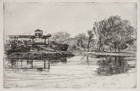 Railway Encroachment, 1864. Francis Seymour Haden (British, 1818-1910). Etching