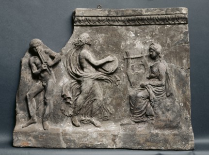 Wall Tile, 1-25. Italy, Roman, early 1st Century. Terracotta; overall: 47 x 61.6 cm (18 1/2 x 24