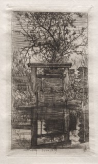 The Lock, Schleissheim, 1879. Otto H. Bacher (American, 1856-1909). Etching