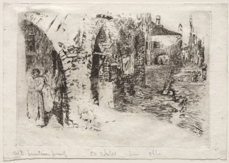 Chioggia, 1880. Otto H. Bacher (American, 1856-1909). Etching