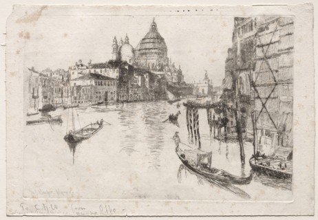 Entrance to Grand Canal, 1880. Otto H. Bacher (American, 1856-1909). Etching