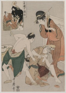 Chushingura: Act XI of The Storehouse of Loyalty, late 1790s. Kitagawa Utamaro (Japanese,