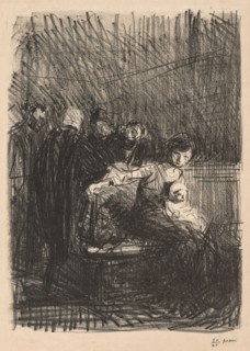 Court Recess. Jean Louis Forain (French, 1852-1931). Lithograph