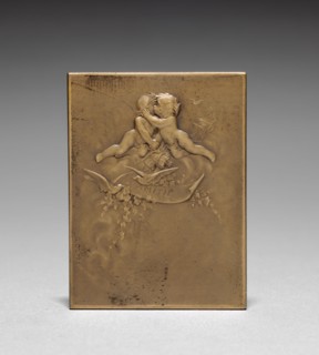 Medallion (reverse). Jules Dupré (French, 1811-1889). Bronze; overall: 6.4 x 4.8 cm (2 1/2 x 1 7/8