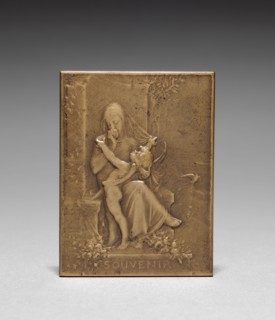 Medallion. Jules Dupré (French, 1811-1889). Bronze; overall: 6.4 x 4.8 cm (2 1/2 x 1 7/8 in.).