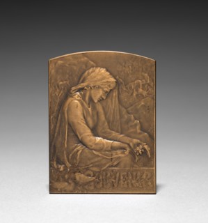 Medallion (obverse). Marie Alexandre Lucien Coudray (French, 1864-1932). Bronze; overall: 6.7 x 5.1