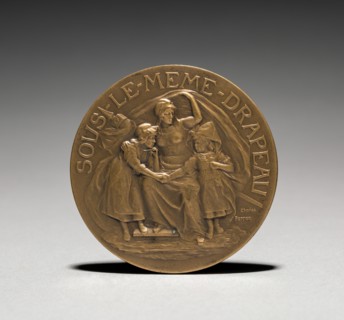 Medallion (obverse). Charles-Theodore Perron (French, 1862-1934). Bronze; diameter: 6.7 cm (2 5/8