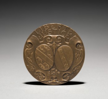 Medallion (reverse). Charles-Theodore Perron (French, 1862-1934). Bronze; diameter: 6.7 cm (2 5/8