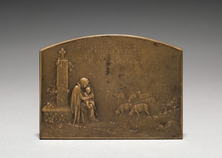 Medallion (reverse). Jules Dupré (French, 1811-1889). Bronze; overall: 5.1 x 7 cm (2 x 2 3/4 in.).