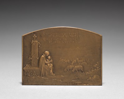 Medallion (reverse). Jules Dupré (French, 1811-1889). Bronze; overall: 5.1 x 7 cm (2 x 2 3/4 in.).