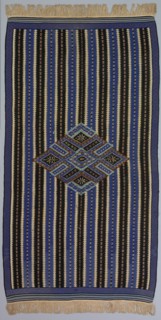 Sarape, c. 1890-1900. America, Native North American, Southwest, Mexico, Saltillo, Post-Contact,