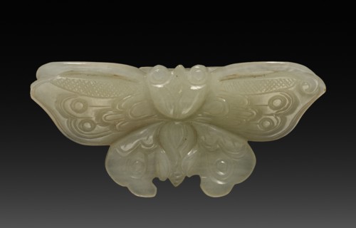 Butterfly Pendant, 1735-1795. China, Qing dynasty (1644-1911), Qianlong reign (1735-1795). Jade;