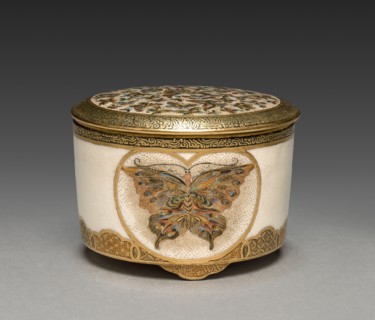 Jar: Satsuma Ware, 1800s. Japan, 19th century. Pottery; diameter: 5.8 cm (2 5/16 in.); overall: 3.9