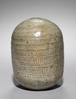 Wine Cask with Stamped Floral Decoration, pre-Goryeo period (918-1392). Korea, Joseon dynasty