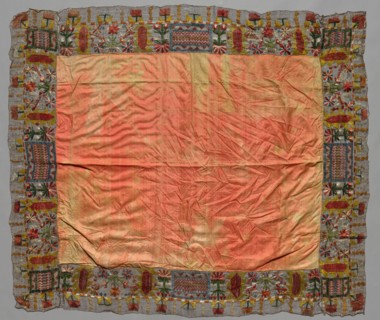 Cover with Border of Abstract Floral Motifs, 18th century. Italy ?, 18th century. Needle lace,