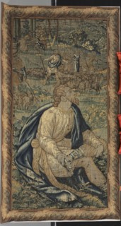 Moses and Jethro's Daughter, 17th century. Flanders, 17th century. Tapestry weave: wool; average: