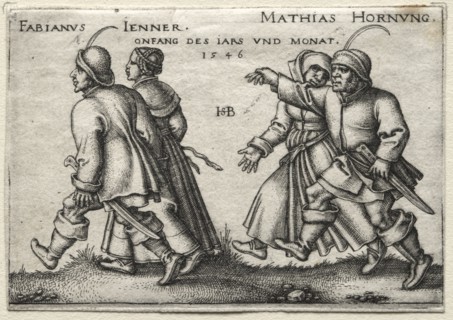 The Village Wedding: Fabianus Jenner / Mathias Hornung, 1546. Hans Sebald Beham (German, 1500-1550)