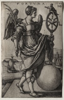 Fortune, 1541. Hans Sebald Beham (German, 1500-1550). Engraving