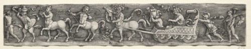 Triumph of Bacchus, c. 1539. Georg Pencz (German, c. 1500-1550). Engraving